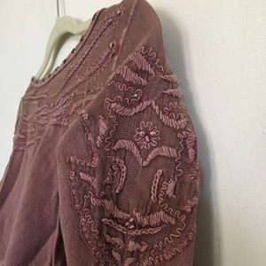 Free People Purple Lace Sweater